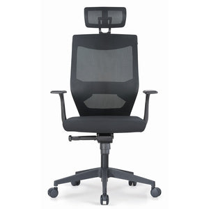 THE BELLAGIO ERGONOMIC HIGH BACK OFFICE CHAIR BY JOSEPH GANCO – AVAILABLE IN GREY OR BLACK