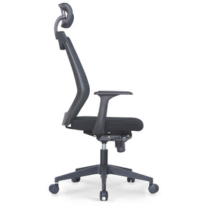THE BELLAGIO ERGONOMIC HIGH BACK OFFICE CHAIR BY JOSEPH GANCO – AVAILABLE IN GREY OR BLACK