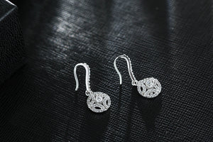 The Aurora drop earrings with Cubic Zirconia Crystals
