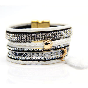 Beautiful bangles with magnetic cuff available in a variety of colours for women