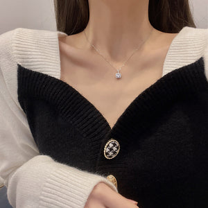 Cubic Zirconia Geometric necklace