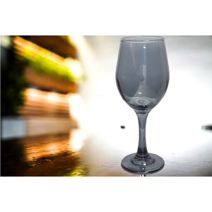 Smoke Grey Wine Glasses - 6 pack