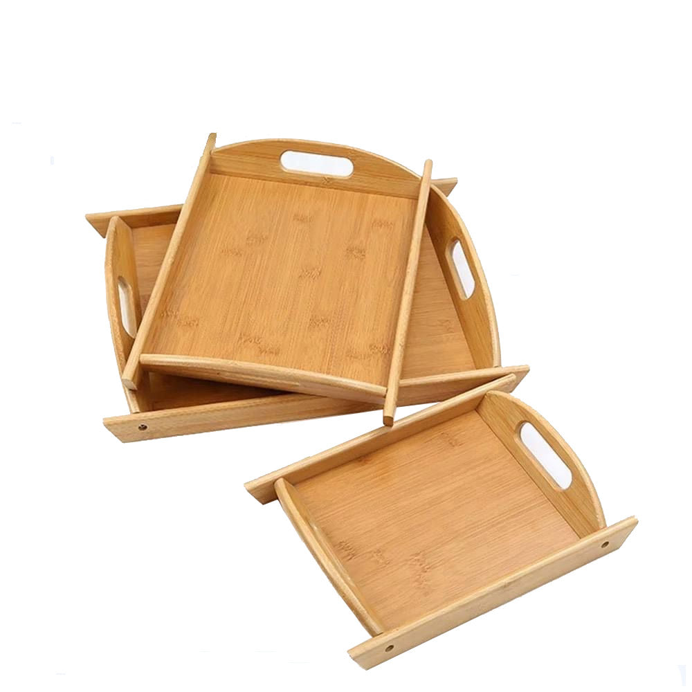 Superior 3 set Bamboo Serving Trays